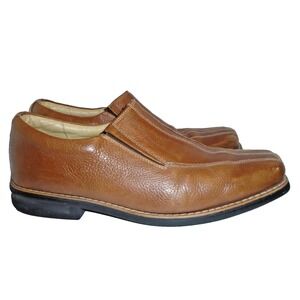 Alfani Mens 11M  Slip On Leather Shoes Brown Loafers Dress Comfort